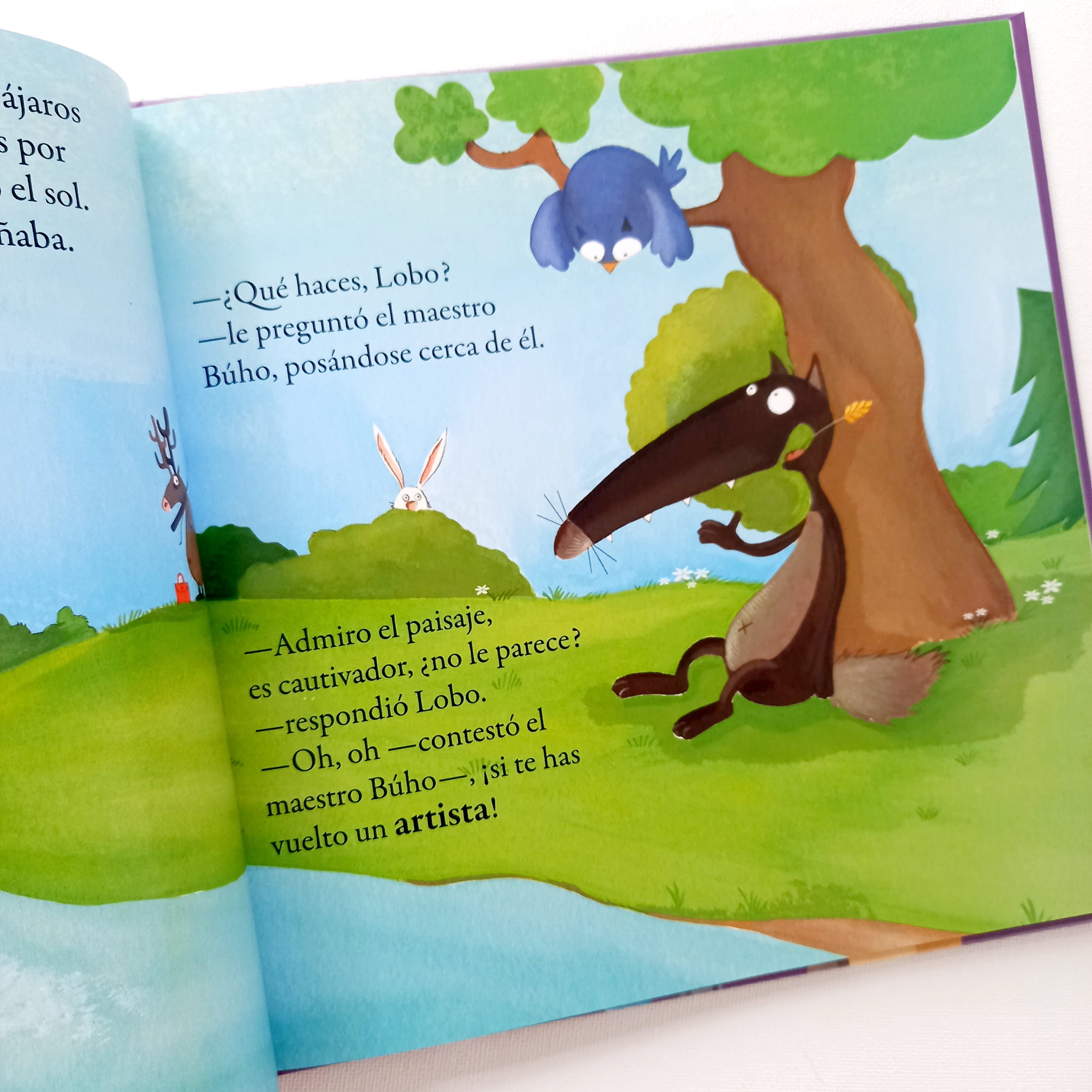 El lobo que quería ser artista. El lobo que quería ser artista.